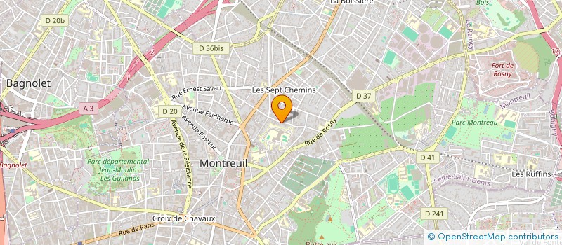 localisation de l'entreprise YIL-ES BAT à MONTREUIL