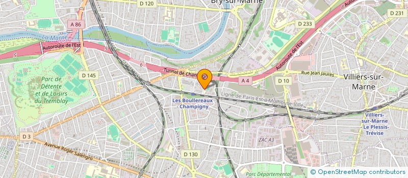 localisation de l'entreprise YILDIZ à CHAMPIGNY-SUR-MARNE