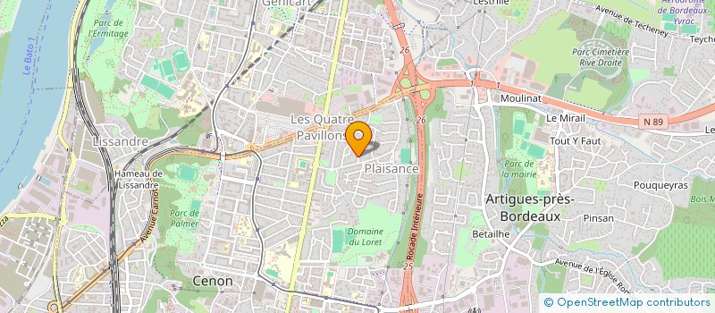 localisation de l'entreprise YILMAZ  CENON