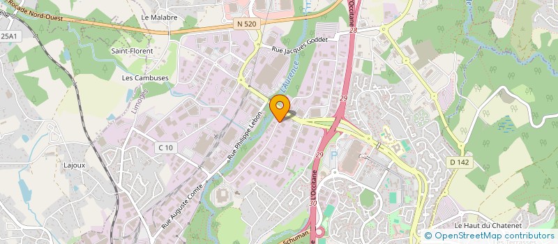 localisation de l'entreprise YILMAZER CARRELAGES à LIMOGES