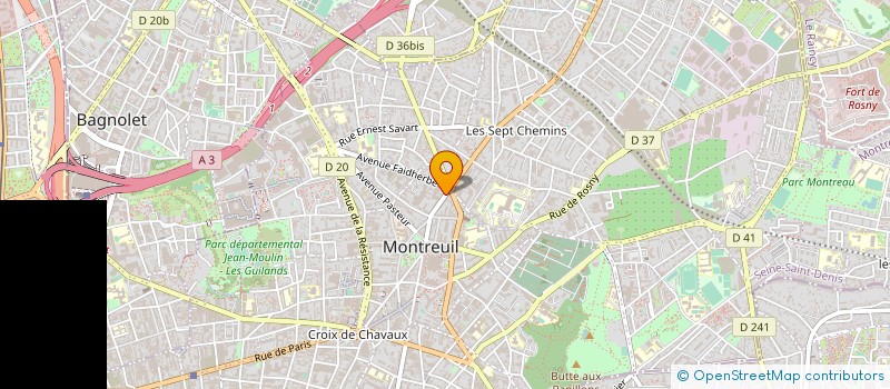 localisation de l'entreprise YIMA GOURAYA à MONTREUIL