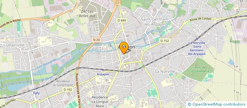 localisation de l'entreprise YIMIPROD  ARPAJON
