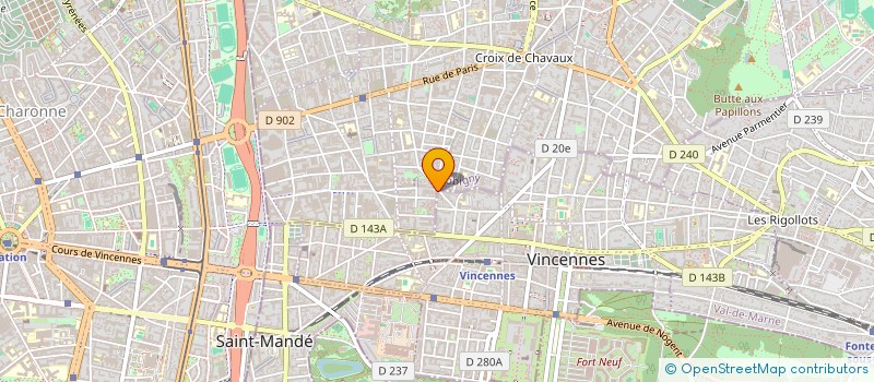 localisation de l'entreprise YINFI à MONTREUIL