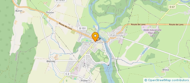 localisation de l'entreprise YIPAS à PONT-DE-POITTE
