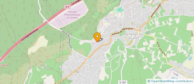 localisation de l'entreprise YISKAH PROJECT  ROCHEFORT-DU-GARD