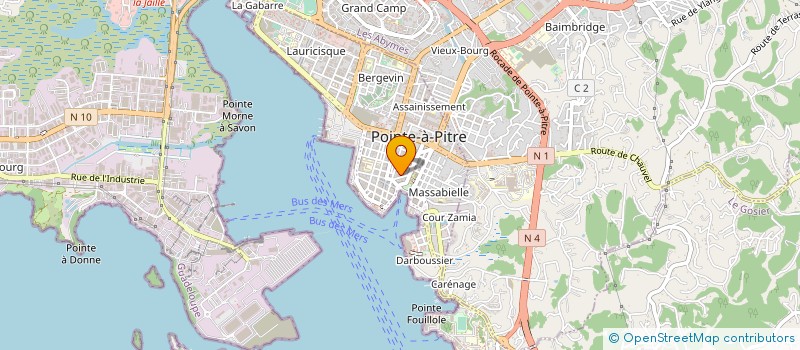 localisation de l'entreprise YIWU VS GWADA à POINTE-A-PITRE