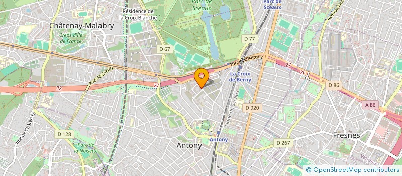localisation de l'entreprise YJ CONSULTING à ANTONY