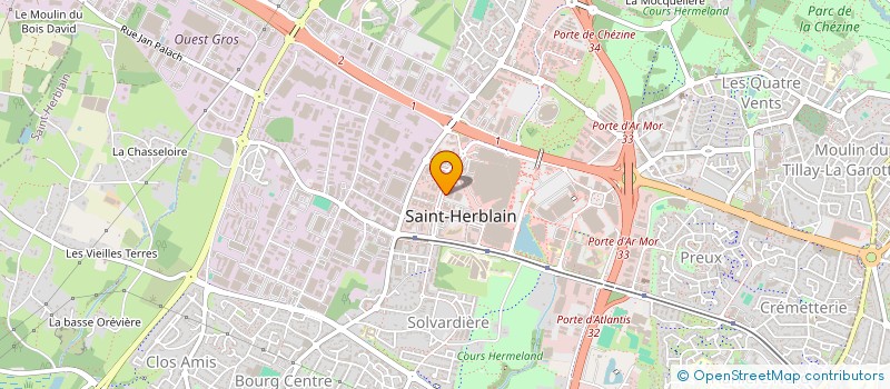 localisation de l'entreprise YJ INVEST  ST-HERBLAIN