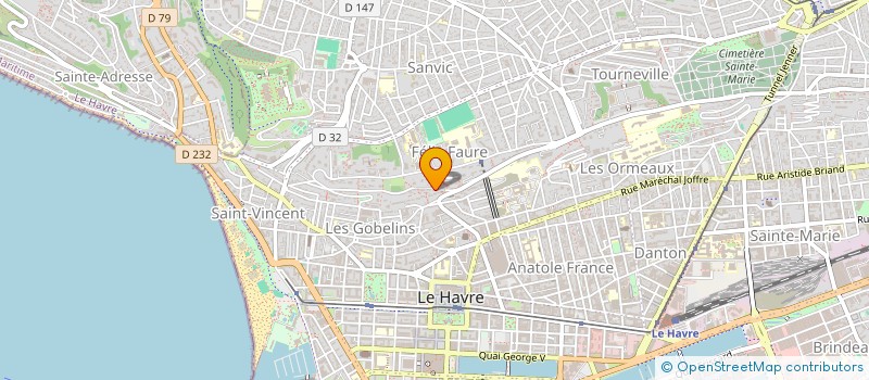 localisation de l'entreprise YJ INVEST à LE HAVRE