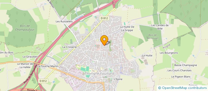 localisation de l'entreprise YJC DESIGN PAYS DE LOIRE  THORIGNE FOUILLARD