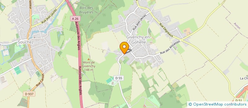 localisation de l'entreprise YJCOM  GIVENCHY-EN-GOHELLE