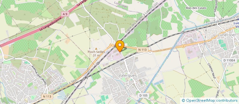 localisation de l'entreprise YJP  VALERGUES