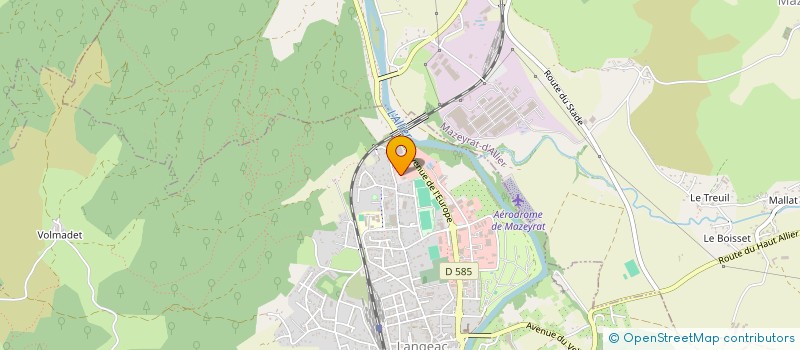 localisation de l'entreprise YJR MOTORSPORT  LANGEAC