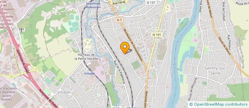 localisation de l'entreprise YK AUTO à CORBEIL-ESSONNES