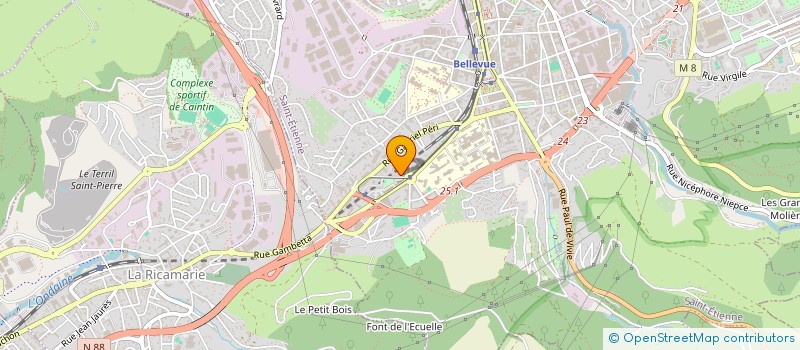 localisation de l'entreprise YK CARRELAGE  SAINT-ETIENNE