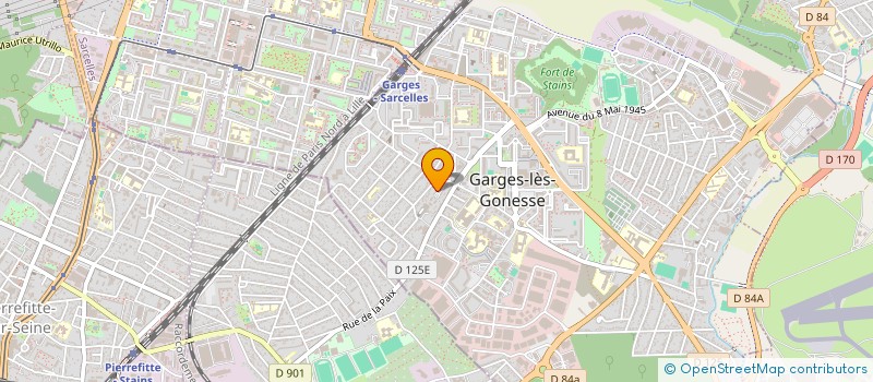 localisation de l'entreprise YK CONSTRUCTION  LA COURNEUVE
