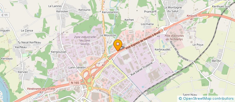 localisation de l'entreprise YK CONSTRUCTIONS  LORIENT