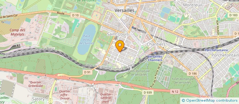 localisation de l'entreprise YK CORDONNERIE à VERSAILLES