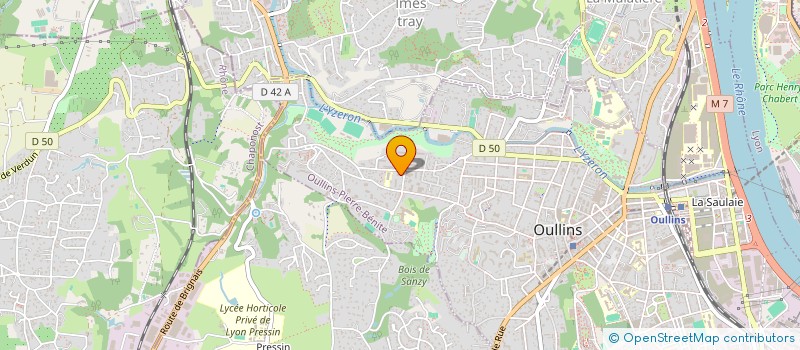 localisation de l'entreprise YK GROUP  OULLINS-PIERRE-BENITE