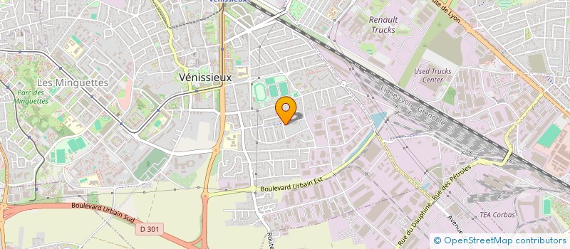 localisation de l'entreprise YK TAXI  VENISSIEUX