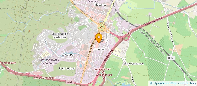 localisation de l'entreprise YKM INVEST à NARBONNE