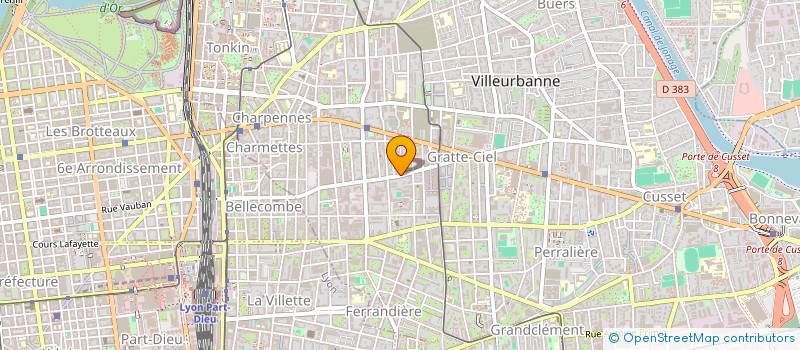 localisation de l'entreprise YKRE SERVICES  VILLEURBANNE