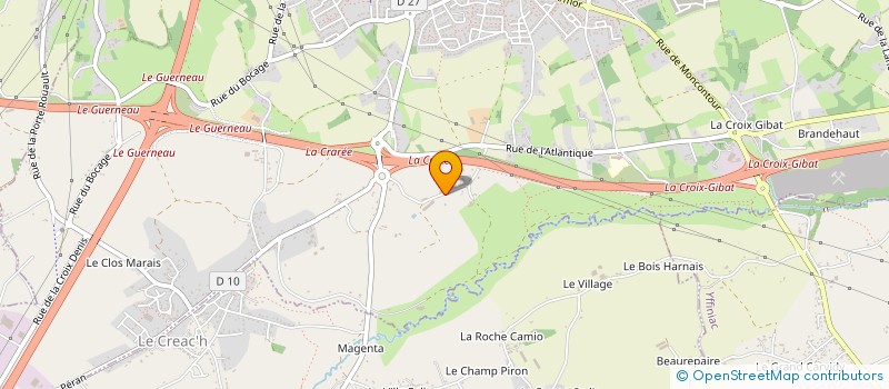 localisation de l'entreprise YL  TREGUEUX