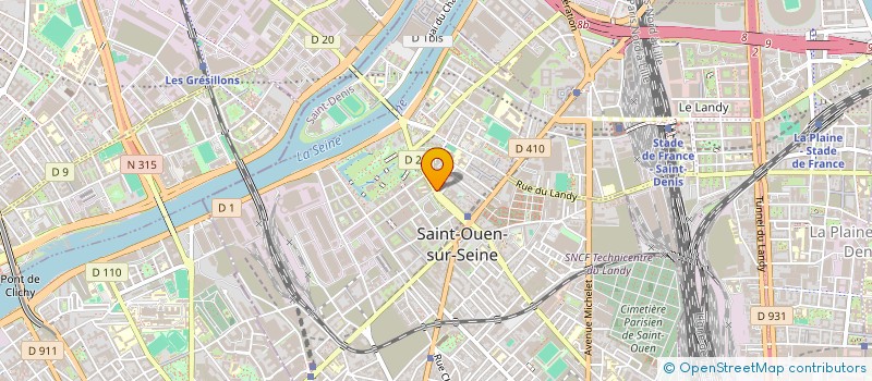localisation de l'entreprise YL BARBER à SAINT-OUEN-SUR-SEINE
