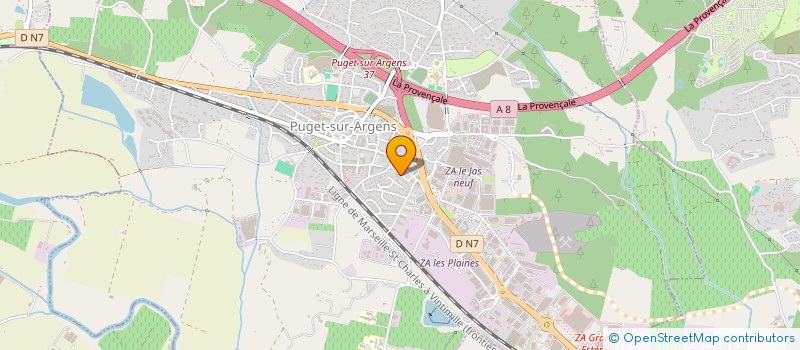 localisation de l'entreprise YL CLIMATISATION  PUGET-SUR-ARGENS