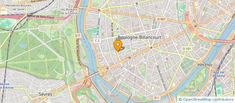 localisation de l'entreprise YL CONSULTING  BOULOGNE-BILLANCOURT