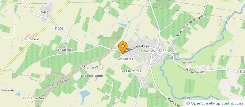 localisation de l'entreprise YL GFA  BELLEVIGNE-EN-LAYON