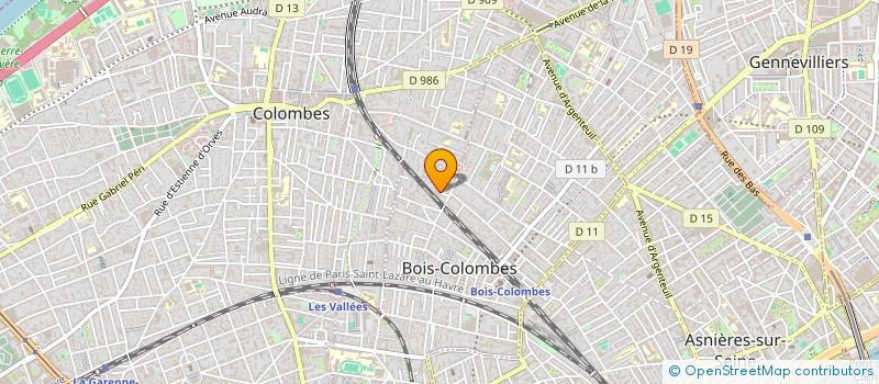 localisation de l'entreprise YL INGENIERIE à BOIS-COLOMBES