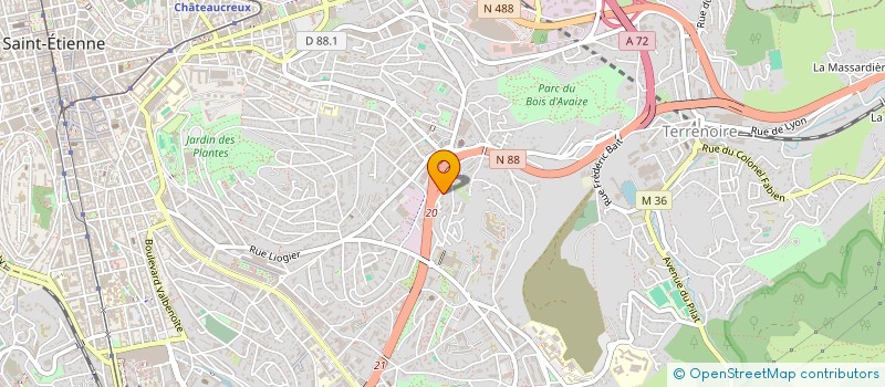 localisation de l'entreprise YL L'AGENCE  SAINT-ETIENNE