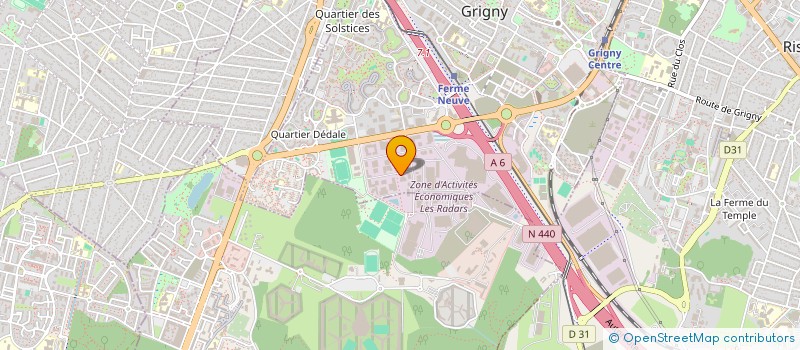 localisation de l'entreprise YL PROD ELEC à GRIGNY