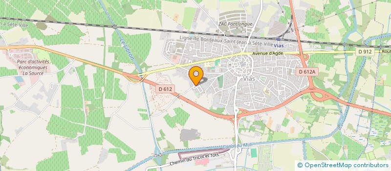 localisation de l'entreprise YL SERVICES 34  VIAS