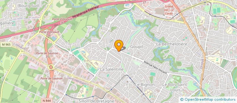 localisation de l'entreprise YL VTC à ORVAULT