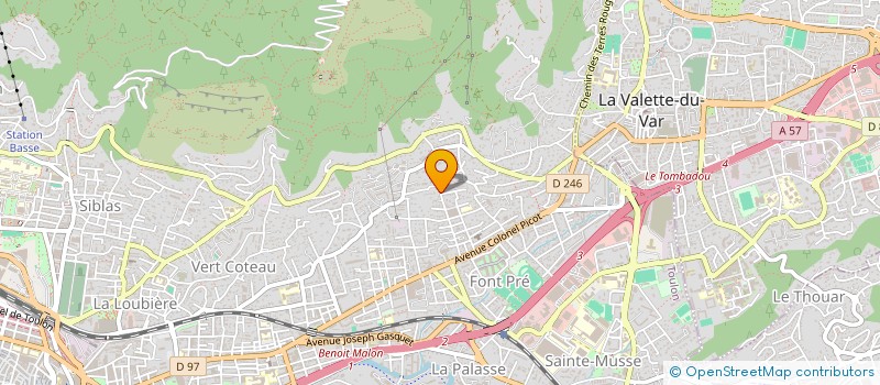 localisation de l'entreprise YLA  TOULON