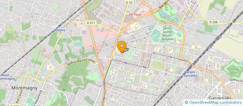 localisation de l'entreprise YLAD CONSULTING à SARCELLES