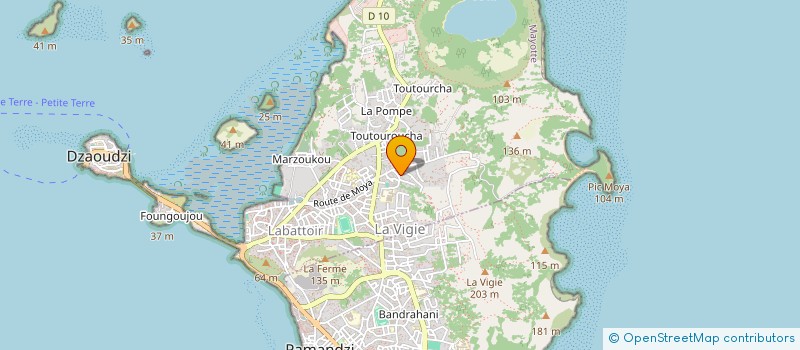 localisation de l'entreprise YLANG CHAMBRES D'HOTES à DZAOUDZI