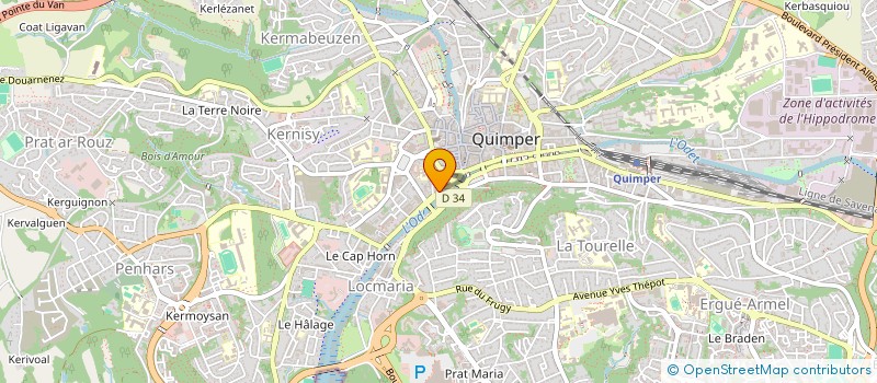 localisation de l'entreprise YLANG-YLANG à QUIMPER