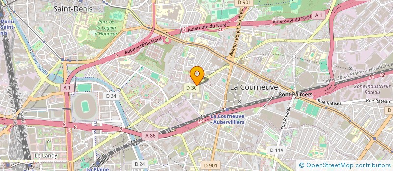 localisation de l'entreprise YLANG-YLANG DE HAMBOU à LA COURNEUVE