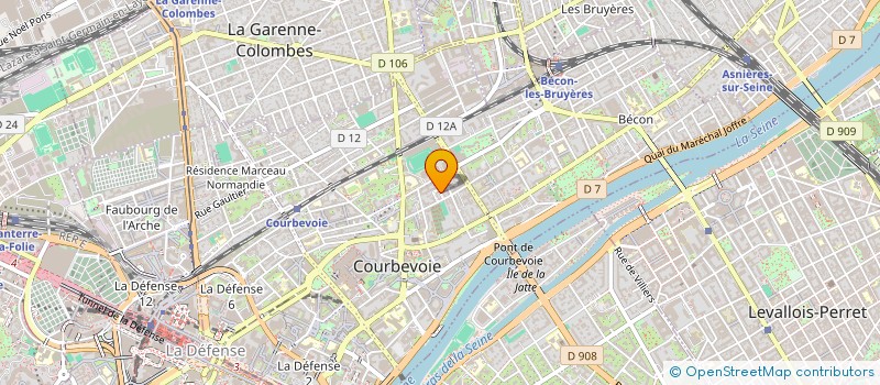 localisation de l'entreprise YLBH à COURBEVOIE