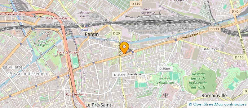 localisation de l'entreprise YLD  PANTIN