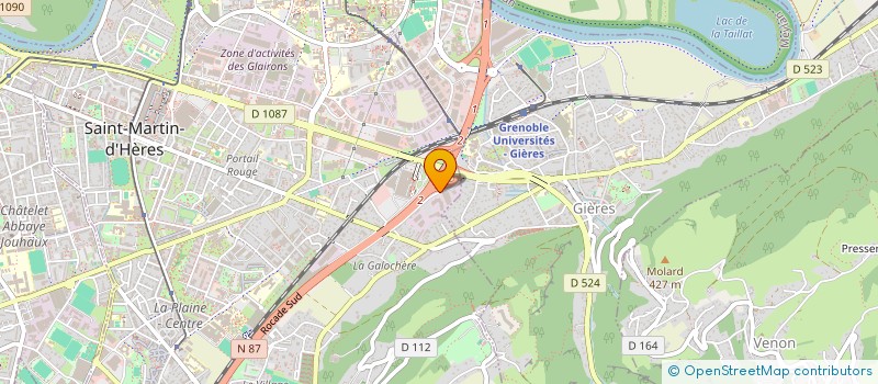 localisation de l'entreprise YLEC DIFFUSION à SAINT-MARTIN-D'HERES