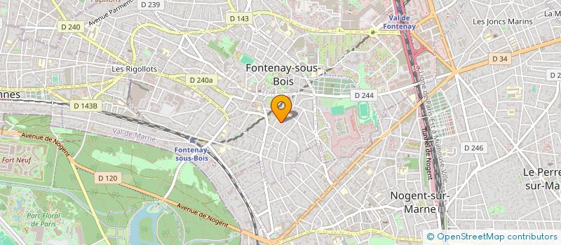 localisation de l'entreprise YLEOS à FONTENAY-SOUS-BOIS