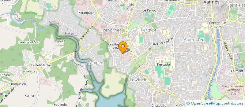 localisation de l'entreprise YLG à VANNES