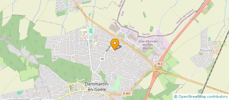 localisation de l'entreprise YLG COURTAGE  DAMMARTIN-EN-GOELE