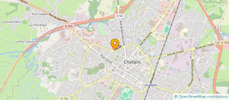 localisation de l'entreprise YLGE à CHALLANS