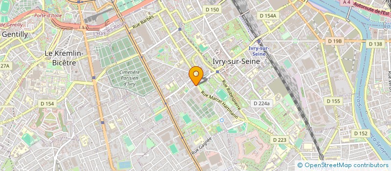 localisation de l'entreprise YLH TAXI  IVRY-SUR-SEINE