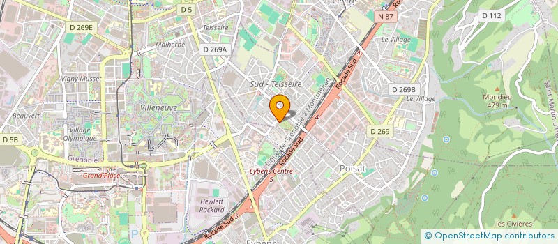 localisation de l'entreprise YLICO à SAINT-MARTIN-D'HERES